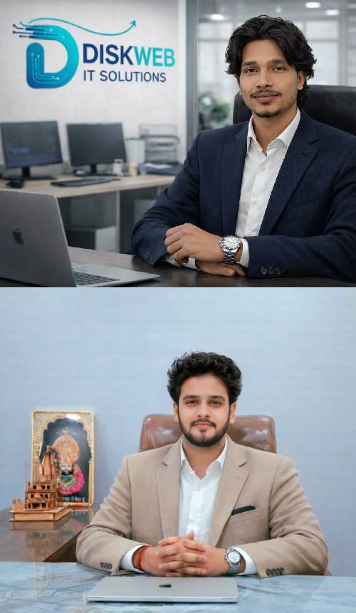 Diskweb CEO & Founder - Pankaj Chauhan & Himanshu Saini